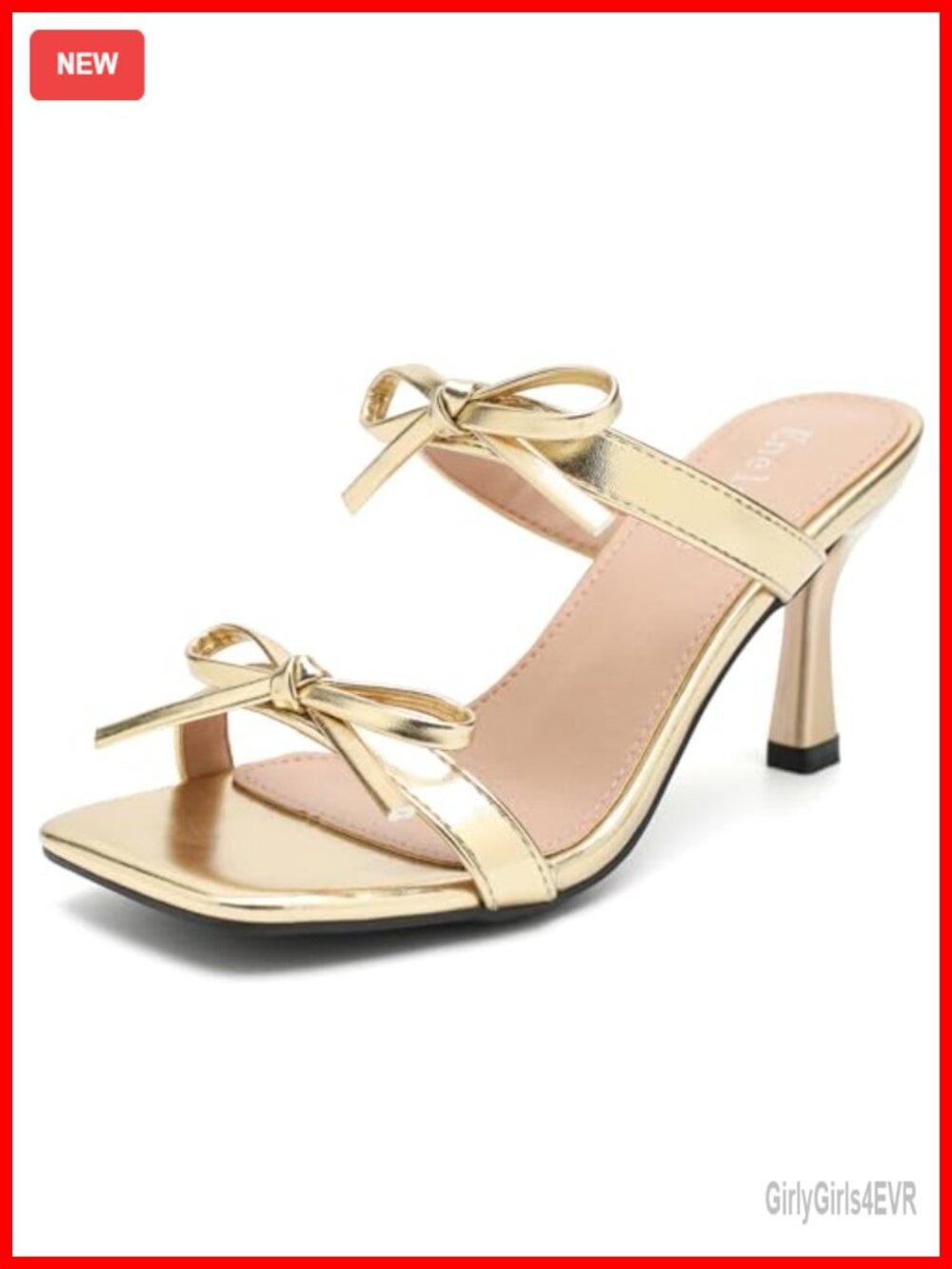 Kitten Heel Sandals Double Strap Square Open Toe Mules Slip On Summer Dress